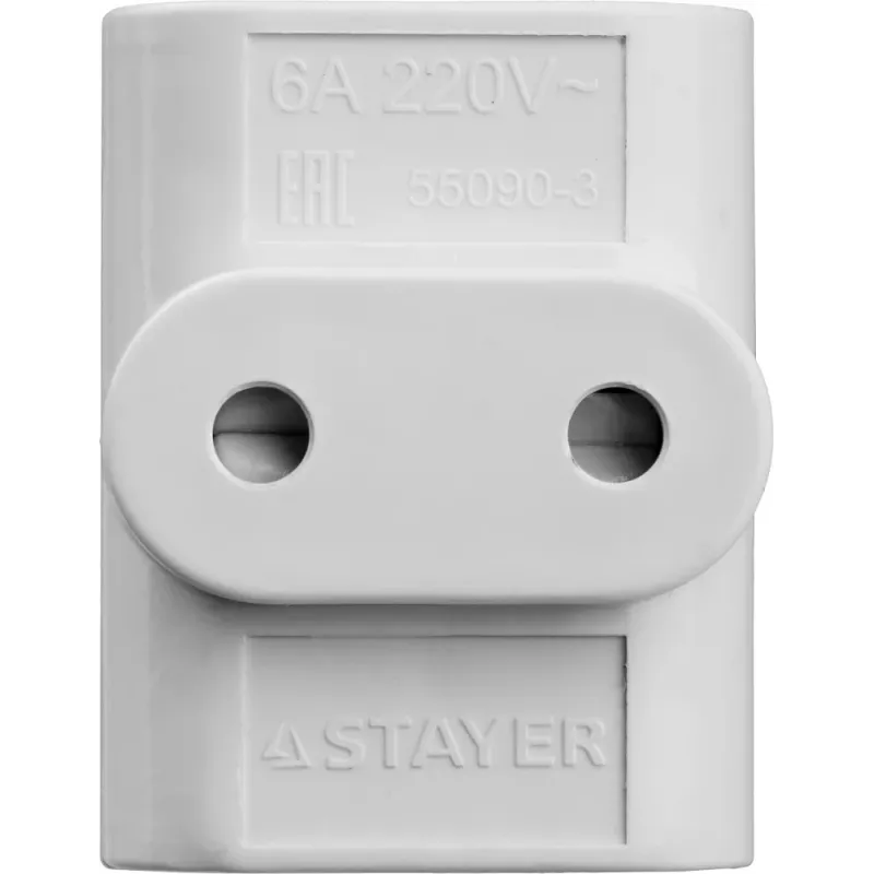 STAYER MAXElectro, 3 гнезда, 6 А/220 В, сетевой разветвитель (55090-3)