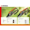 GRINDA G-26, 205 мм, углеродистая сталь, закаленные лезвия, тефлоновое покрыт., двухкомпонентные пластиковые рукоятки, плоскостной секатор (8-423102)