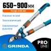 GRINDA F-900T, 650 - 900 мм, кованые лезвия, алюминиевые ручки, телескопический, плоскостной сучкорез, PROLine (424510)