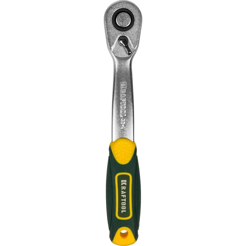 KRAFTOOL 1/4″, 72 зубца, изогнутая трещотка для торцовых головок, Pro (27795-1/4)