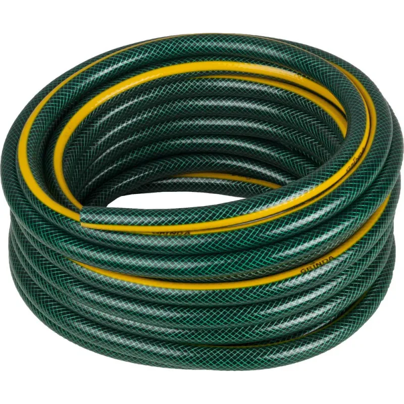 GRINDA STANDARD, 1/2″, 15 м, 20 атм, трёхслойный, армированный, поливочный шланг (429000-1/2-15)