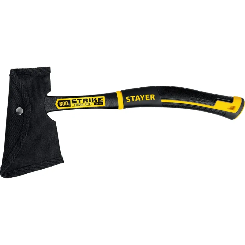 STAYER STRIKE, 600/850 г, 330 мм, цельнометаллический топор, Professional (2065-06)