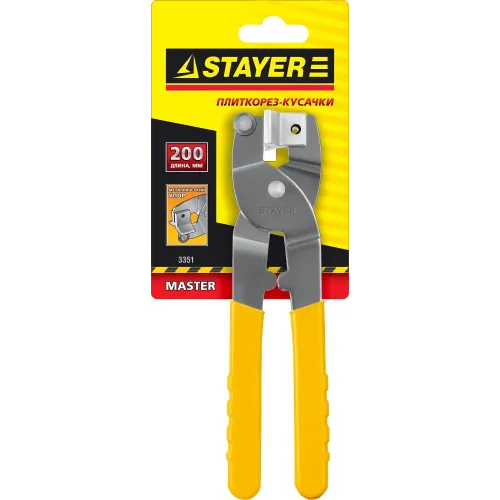 STAYER 200 мм, металлический, карбид вольфрама, плиткорез-кусачки (3351)
