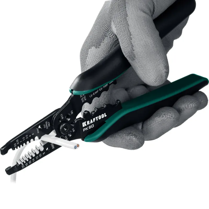 KRAFTOOL PK-60, 0.5 - 6 мм2, многофункциональный стриппер (22658)