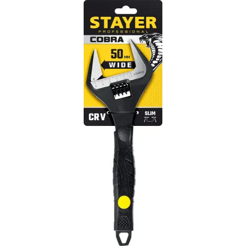 STAYER COBRA, 250/50 мм, разводной ключ, Professional (27264-25)