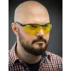 KRAFTOOL BASIC жёлтые защитные очки, открытые, защита от царапин и запотевания, UV 450, оптический класс 1 (110318)
