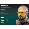 KRAFTOOL BASIC жёлтые защитные очки, открытые, защита от царапин и запотевания, UV 450, оптический класс 1 (110318)