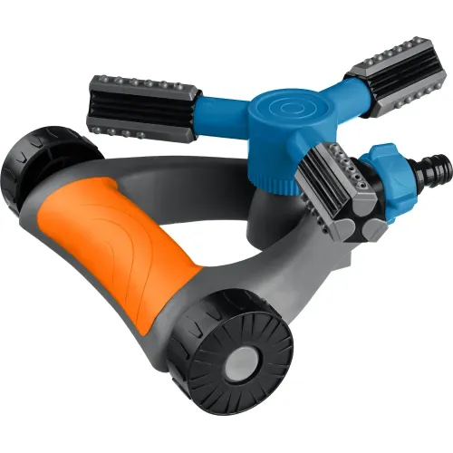 GRINDA RR-Pro, 3 сопла, на подставке с колёсиками, ударопрочный пластик, круговой распылитель, PROLine (429317)