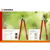 GRINDA R-740A, длина 740 мм, закаленные лезвия, антикор. покрытие, стальные рукоятки, большой контактный сучкорез (40233)