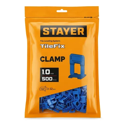 STAYER СВП TileFix, 1,0 мм, 500 шт, система выравнивания плитки ″ворота″ (33845-500)