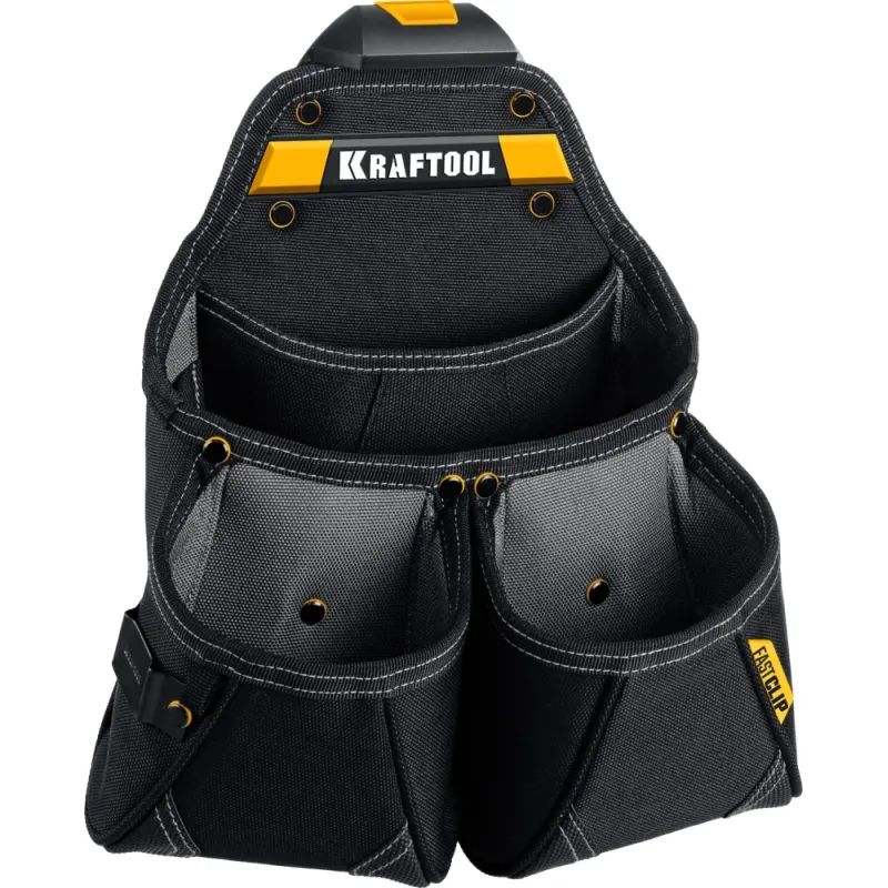 KRAFTOOL KP-15 поясная сумка с быстросъёмным креплением FastClip, 350 х 320 мм (38771)