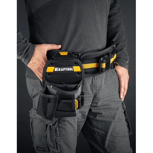 KRAFTOOL KP-8 поясная сумка с быстросъёмным креплением FastClip, 170 х 260 мм (38776)