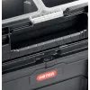 KETER SMART ROLLING, 564 х 373 х 700 мм, (22″), набор пластиковый ящик-тележка + ящик для инструментов + ящик органайзер (38390-22)