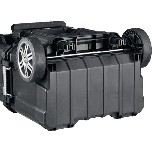 KETER SMART ROLLING, 564 х 373 х 700 мм, (22″), набор пластиковый ящик-тележка + ящик для инструментов + ящик органайзер (38390-22)