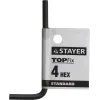 STAYER 4 мм, шестигранный ключ (27405-4)