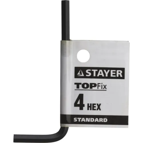 STAYER 4 мм, шестигранный ключ (27405-4)