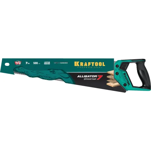 KRAFTOOL Alligator Universal 7, 500 мм, универсальная ножовка (15004-50)