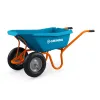 GRINDA GP-22, ударопрочный пластиковый кузов, 110 л, 220 кг, двухколесная, пневматические колеса, тачка садовая PROLine (422406)