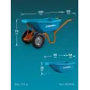GRINDA GP-22, ударопрочный пластиковый кузов, 110 л, 220 кг, двухколесная, пневматические колеса, тачка садовая PROLine (422406)