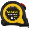 STAYER Leader, 8 м х 25 мм, рулетка с автостопом, Professional (3402-08-25)