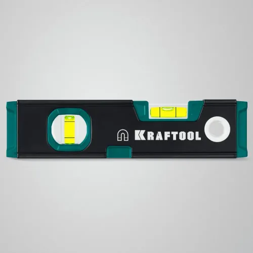 KRAFTOOL KOMPAKT-200, 200 мм, усиленный профиль, компактный магнитный уровень (34782)