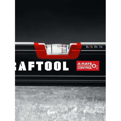 KRAFTOOL A-RATE CONTROL, 400 мм, точность 0.3 мм/м, с инновационным зеркальным глазком, сверхпрочный уровень (34986-40)