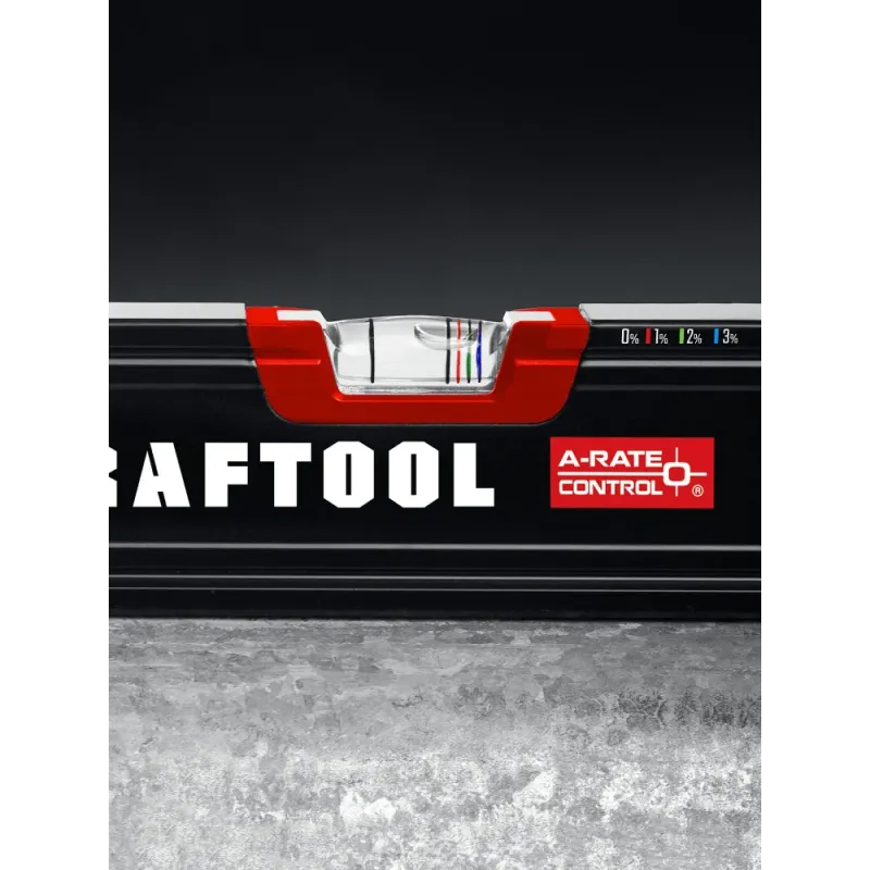 KRAFTOOL A-RATE CONTROL, 400 мм, точность 0.3 мм/м, с инновационным зеркальным глазком, сверхпрочный уровень (34986-40)