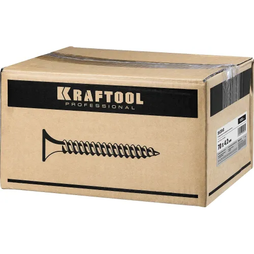 KRAFTOOL СГМ, 70 х 4.2 мм, фосфатированное покрытие, 1500 шт (6,92 кг.), саморез гипсокартон-металл (3001-70)