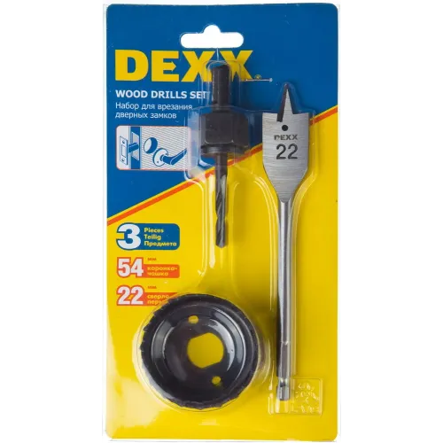 DEXX 54 мм, набор для врезки замков (2949-54-H3)