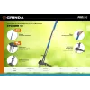 GRINDA CYCLONE-100, длина 1000 мм, алюминиевый корпус, оксидированное покрытие, механический удалитель сорняков, PROLine (423201)