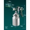 KRAFTOOL AirKraft, HVLP, 1.4мм, пневматический краскопульт с нижним бачком (06520-1.4)
