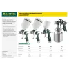 KRAFTOOL AirKraft, HVLP, 1.4мм, пневматический краскопульт с нижним бачком (06520-1.4)