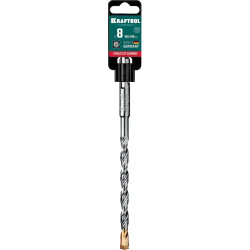 KRAFTOOL Ceratizit Carbide, 8 х 160 мм, SDS-plus бур (29320-160-08)