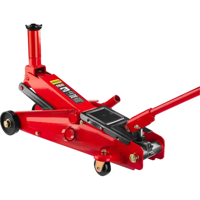 STAYER R-55 RED FORCE, 3 т, 155 - 545 мм, подкатной домкрат с высоким подъемом, Professional (43157-3)