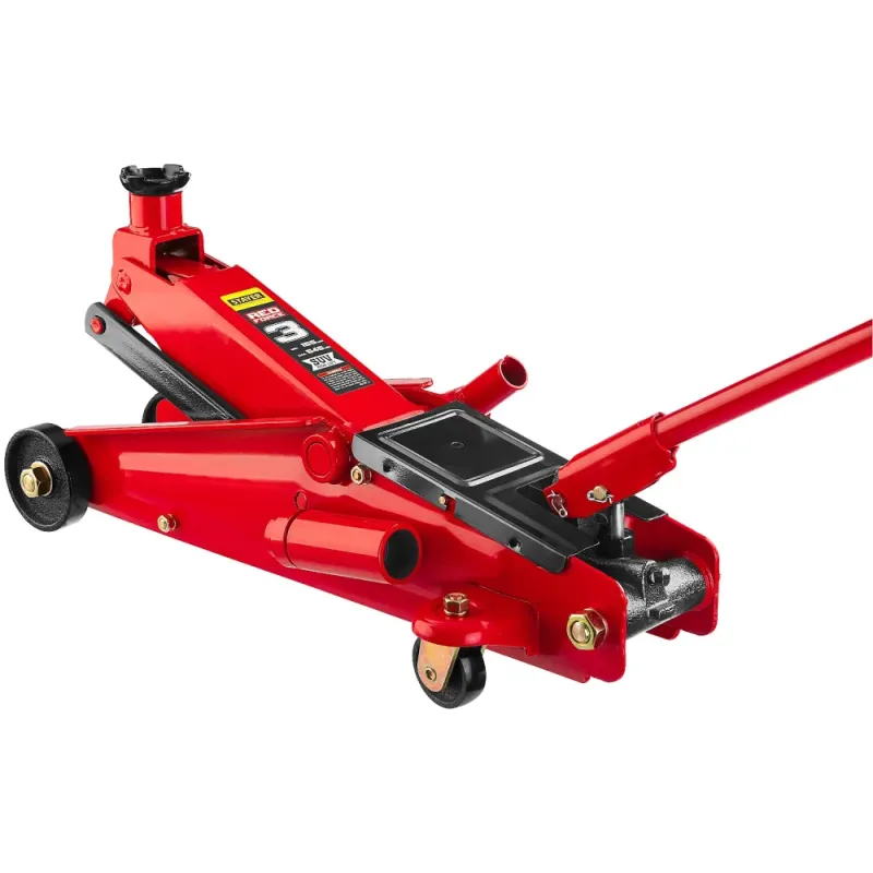 STAYER R-55 RED FORCE, 3 т, 155 - 545 мм, подкатной домкрат с высоким подъемом, Professional (43157-3)