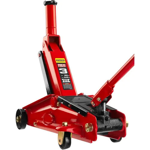 STAYER R-55 RED FORCE, 3 т, 155 - 545 мм, подкатной домкрат с высоким подъемом, Professional (43157-3)