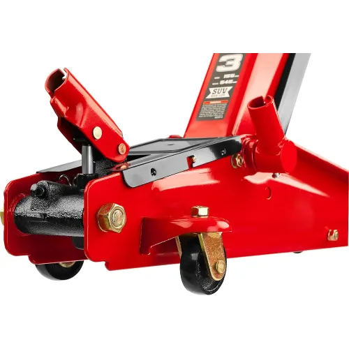 STAYER R-55 RED FORCE, 3 т, 155 - 545 мм, подкатной домкрат с высоким подъемом, Professional (43157-3)