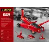STAYER R-55 RED FORCE, 3 т, 155 - 545 мм, подкатной домкрат с высоким подъемом, Professional (43157-3)