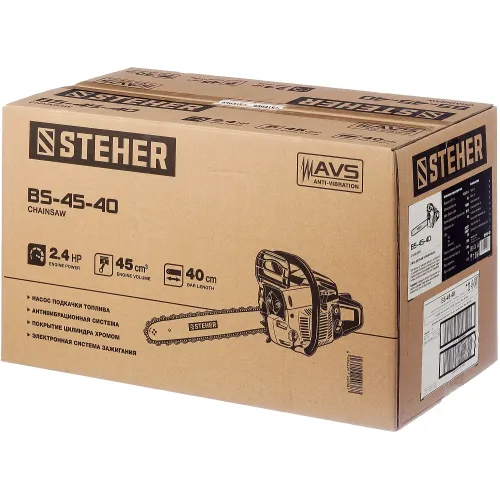 STEHER 45 см3, 40 см, бензопила (BS-45-40)
