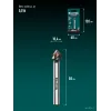 KRAFTOOL EXTREM, d 10.4х6х50 мм, Z3, 90°, сталь M35, U-образная спираль, зенковка (29734-5)