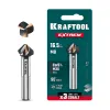 KRAFTOOL EXTREM, d 16.5х10х60 мм, Z3, 90°, сталь M35, U-образная спираль, зенковка (29734-8)