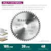 KRAFTOOL Multi Material, 165 x 20 мм, 48Т, пильный диск по алюминию (36953-165-20)