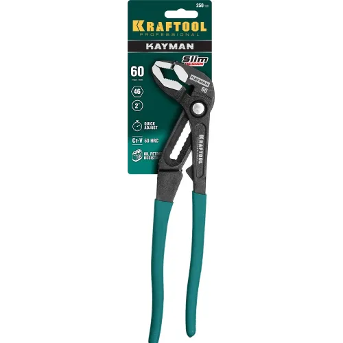 KRAFTOOL KAYMAN, 250 мм, переставные клещи (22353-25)