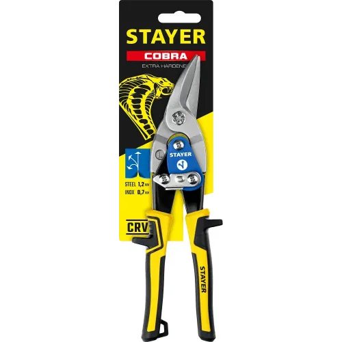 STAYER Cobra, 250 мм, левые ножницы по металлу (23055-L)