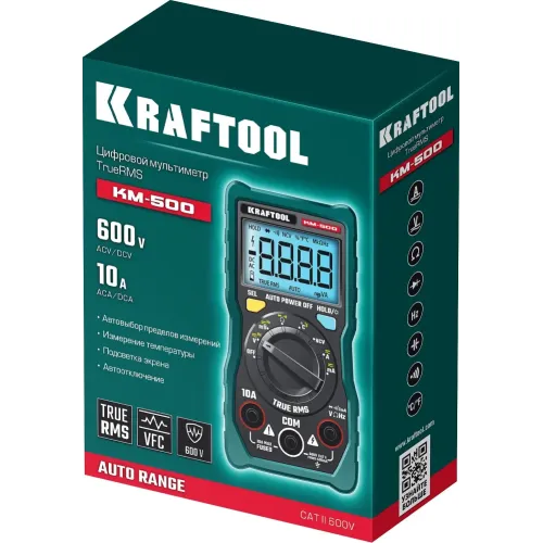 KRAFTOOL KM-500 цифровой мультиметр (59856)