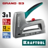 KRAFTOOL GRAND-53, тип 53 (A/10/JT21) 23GA (6 - 16 мм)/13/300, алюминиевый рессорный степлер (3193)