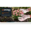 GRINDA COMFORT, M (8), садовые перчатки с прозрачным полиуретановым покрытием, розовые, 13 класс (11291-M)