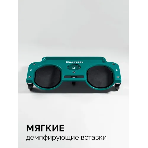 KRAFTOOL KRAFT BOARD на единой, базе, 5 колёс, лоток для инструментов, нагрузка до 110кг, строительные наколенники на колёсах (11513)
