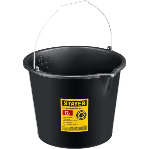 STAYER STRONG, 12 л, строительное пластиковое ведро (06083-12)