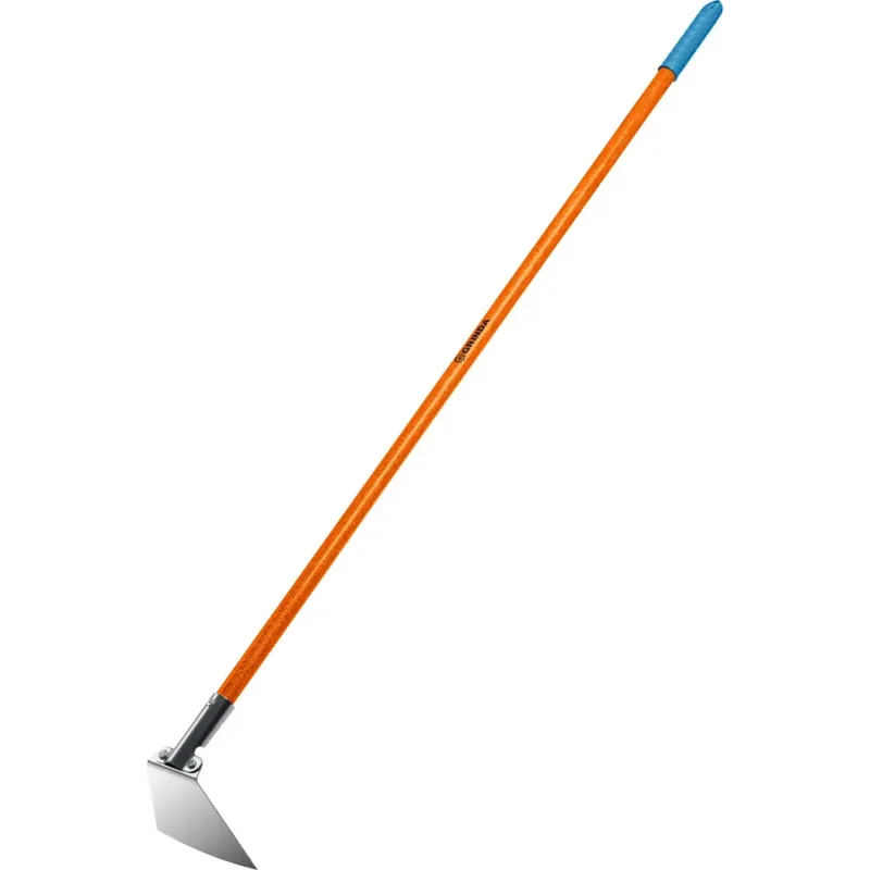GRINDA PH-180 FIBER, 180 х 125 х 1360 мм, нержавеющая сталь, трапециевидный профиль, фибергласовый черенок, мотыга, PROLine (39592)